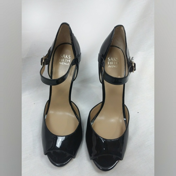 Saks Fifth Avenue Peep Toe Heel - Picture 2 of 5